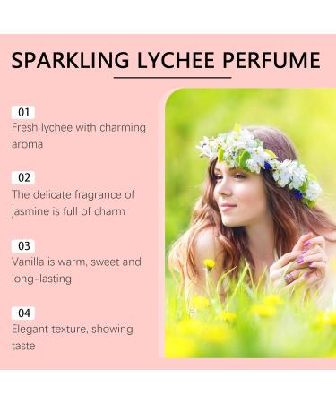Lychee Perfume for Women Long Lasting Fragrance Pheromones Perfumes Hair and Body Fragrance Jasmine Rose Vanilla Fine and Smooth Fragrance Mist Nourishing and Hydrating Hair Shine Spray (Lychee) - Buy Online on GoSupps.com