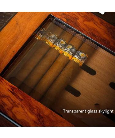 Humidors 60 Cigar Humidors Cigar Collection Box Portable Cigar Travel Case with Thermometer and Humidifier Gift (Color : Brown Size : 15 * 35 * 24cm) 15*35*24cm Brown - Buy Online on GoSupps.com