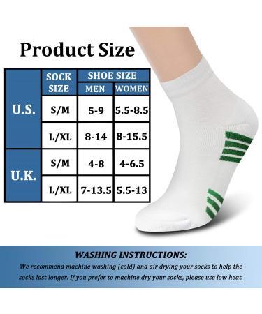 Charmking Compression Stockings for Men & Women - Enhance Blood Circulation 15-20 mmHg Ideal for Running & Cycling (L-XL Black/White) - Buy Online on GoSupps.com