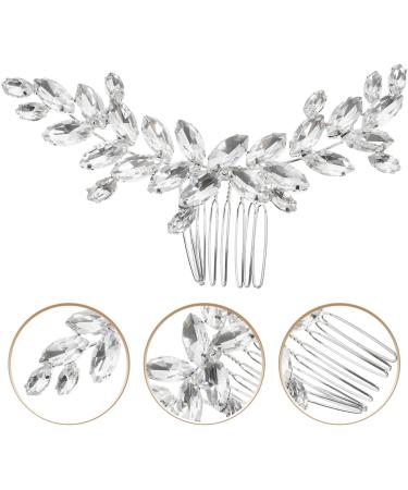 Beavorty Accessories Glass rhinestone side comb accessories European and American Grab the drill wedding manual rhinestone hair pin hair comb welding hair comb clips rhinestone hair combs - Buy Online on GoSupps.com
