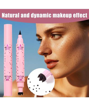Freckles Pen Face Speckles Pen Beauty Waterproof 2in1 Fake Freckles Stamp Eyeliner For Makeup Enhancement Natural Look 04 - Buy Online on GoSupps.com