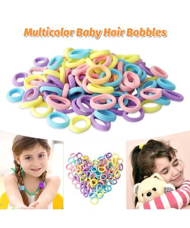 Hanyoushengvance Baby Hair Ties 120 PCS - Mini Seamless Toddler Hair Bands - Soft Elastic Hair Bands for Ponytails (5 Colors) - Buy Online on GoSupps.com