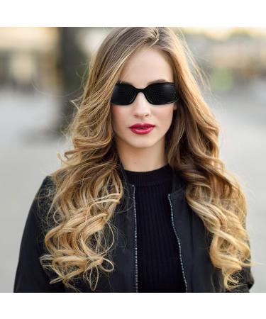 Healifty Pinhole Glasses - 4 Pieces Eye Training Glasses Relaxation & Amblyopia Solutions for Men & Women Black Sport Sunglasses - Buy Online on GoSupps.com