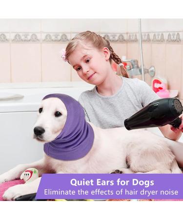 Dogs Neck And Ears Warmer Dog Snood Dog snood Ear Protector Dog Neck and Ears Warmer Headwear Calming Pet Snood Ear Covers for Reducing Noise Helps Calm (Medium Purple) Medium Purple - Buy Online on GoSupps.com