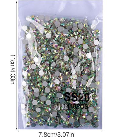 FEIlei 1440Pcs Crystal Flat Back Round Shape Rhinestones Mixed Nail Gems Gemstones Kits - Buy Online on GoSupps.com