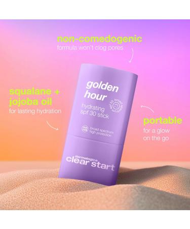Dermalogica Clear Start Golden Hour Hydrating SPF 30 Stick Shimmer Sunscreen - Hydrating and Pore Clearing 0.68 oz - Buy Online on GoSupps.com