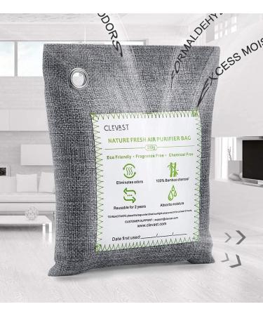 Natural Air Purification Bags - 2x100g Bamboo Activated Carbon Freshener for Car Apartment Bedroom & Cupboards - Smell Remover & Air Purifier - Buy Online on GoSupps.com
