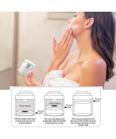 30ml Cream Jar Vacuum Bottle - Leak Proof Airless Pump Travel Containers (2pcs) - Buy Online on GoSupps.com