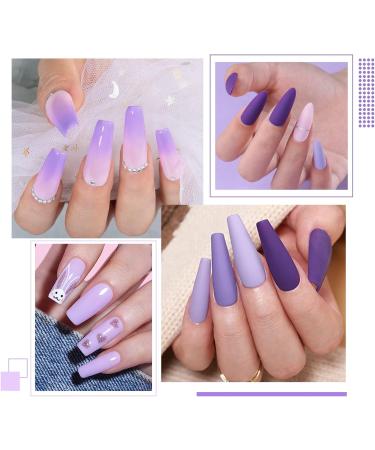 INPING Gel Nail Polish Set - 6 Romantic Purple Colors | Soak Off UV/LED | Ideal Gifts for Women | Nail Art Salon Quality - Buy Online on GoSupps.com