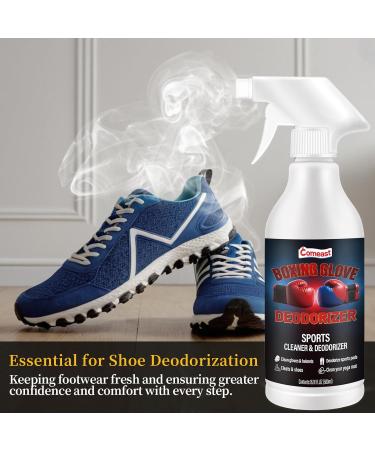 Boxing Glove Deodorizer & Cleaner Spray | Natural Odor Eliminator for Gym Gear Shoes & Yoga Mats - 16.91 Fl Oz - Buy Online on GoSupps.com