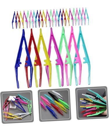 FRCOLOR 120-Piece Eyebrow Tweezers Kit - Plastic Eyebrow Tools & Clips for Women | Perfect Eyelash Tweezing Solutions - Buy Online on GoSupps.com