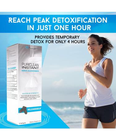 Wellgenix Puriclean Instant Max Cleanser - Premium Body Detox Softgels | Fast-Acting Extra Strength Herbal Cleanse (2 Count) - International Shipping Available - Buy Online on GoSupps.com