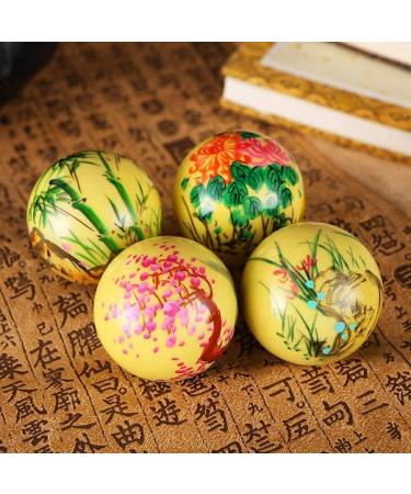Baoding Balls Set - Hand-Painted Stress Relief Massage Balls for Adults | Chinese Health Exercise & Hand Therapy - Buy Online on GoSupps.com