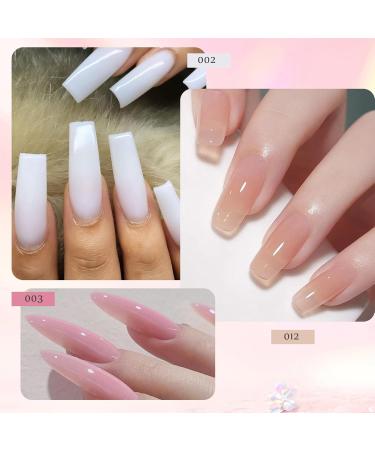  Rrlihjgu Complete Nail Kit Poly Gel Nail Kit UV Poly Gel Nail Kit 7 Colors Nude Toenail Thickening Solution for Toes - Buy Online on GoSupps.com