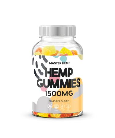Organic Hemp Gummies Natural Pure Hemp Oil Extract - L-Theanine Sea Moss Vitamin B2 Brains Extra Strength High Potency ed Edible Vegan Nature's Leaf Made in USA