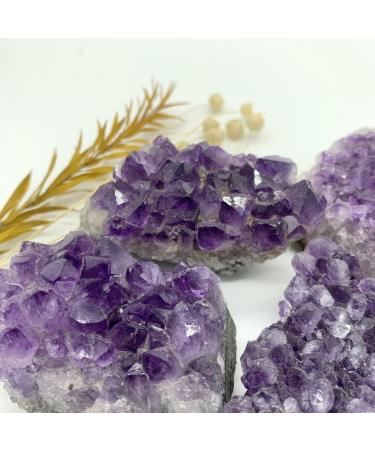 Home Decoration Natural Amethyst Crystal Cluster Raw Stones Ornaments Crystal Stones Purification GiftsOre Stones ZJGIDTEM (Size : 100-120grams) - Buy Online on GoSupps.com