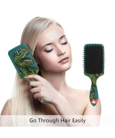 Dinosaur Hair Brush - Detangler for Kids & Adults - Multicolor-7 | Perfect Christmas Gift - Buy Online on GoSupps.com