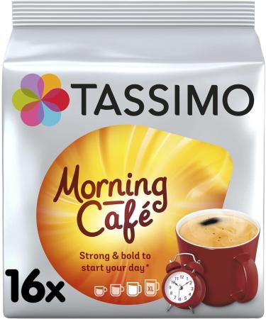 Tassimo Morning Caf Coffee Pods x16 (Pack of 10 Total 160 Drinks) - Buy Online on GoSupps.com