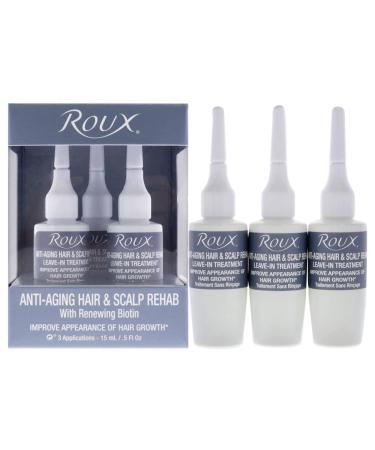 Roux Anti-Aging Hair and Scalp Rehab Treatment for Unisex 3 x 14.2 g