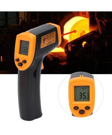 NonContact Thermometer Convenient Lightweight Handheld Temperature Meter LCD Digital HW600 Temperature Measuring Thermometer for Industry(Yellow) - Buy Online on GoSupps.com
