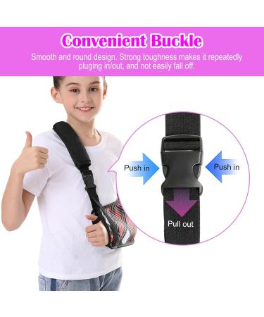 Buy Kids Arm Sling - Soft Plaid Shoulder Immobilizer for Children - Breathable Fabric & Adjustable Buckle - Red (Large) | International Shipping Available - Buy Online on GoSupps.com