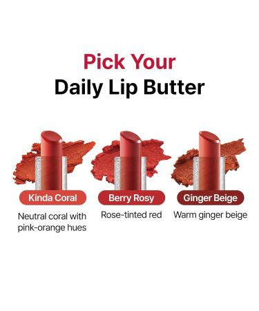 Only For You Butter Lip Balm 0.1 oz (3.6 g) 4 Types Korean Cosmetics (#02 Kinder Coral) #02 Kinder-Coral - Buy Online on GoSupps.com