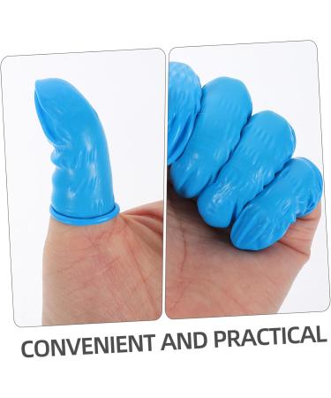 100pcs Nitrile Finger Cots - Protective Finger Sleeves for Joint Protection | Portable Finger Covers for eCommerce - Buy Online on GoSupps.com