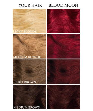 Lunar Tides Blood Moon Red Semi Permanent Hair Dye 118ml - Vibrant Color Long-Lasting & International Shipping - Buy Online on GoSupps.com