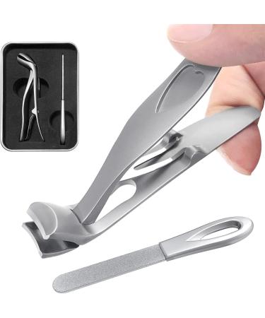 SUICRA Nail Clippers Fingernail Clipper Toenail Nail Clippers Angled Bent Head Super Sharp Wide Jaw Opening for Hard/Thick Fingernails and Toenails (Color : Schwarz) - Buy Online on GoSupps.com