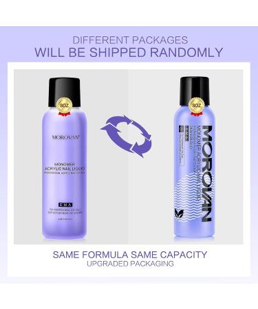Morovan Professional Monomer Acrylic Nail Liquid 8oz - Non-Yellowing MMA-Free Formula for Acrylic Nail Extension - Buy Online on GoSupps.com