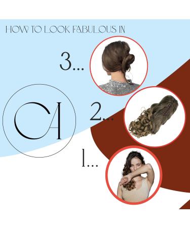 CAISHA 50 cm Hair Braid with Butterfly Clamp - Voluminous Wavy Chocolate Brown Ponytail Extension #4 H61 - Perfect for Effortless Style - Buy Online on GoSupps.com