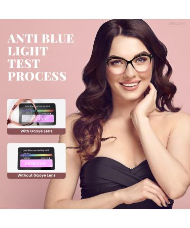 Gaoye 4 Pack Cat Eye Reading Glasses for Women & Men - Stylish Blue Light Blocking Magnifying Readers (2.00x Anti-Glare UV Protection - Buy Online on GoSupps.com