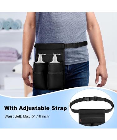 Sithon Massage Oil Bottle Holder - Professional Therapist Holster for 2 Bottles | Adjustable Belt | Masseur Massage Lotion Carrier - Black (Pack of 1) - Buy Online on GoSupps.com