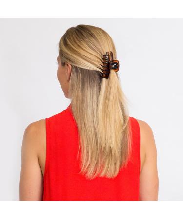 Revlon Strong Hold Hair Claw Clips Brown/Black 2 Count - Pack of 1 - Buy Online on GoSupps.com