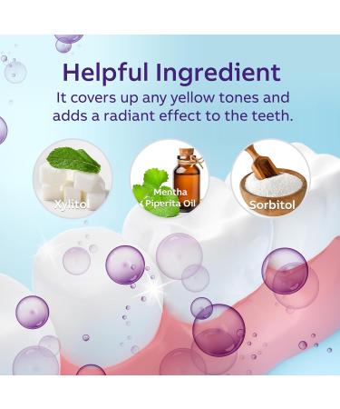 Purple Teeth Whitening Toothpaste - Effective Whitening for Adults | 1fl oz - Buy Online on GoSupps.com