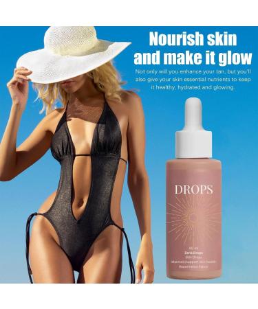 FLLUOUZH Zeria Sunless Tanning Drops Zeria Drops To Naturally Boost Melanin Natural & Nourishing Ingredients Enhancing Your Natural Skin Tone for a Healthy Without Sun Damage 2 PCS - Buy Online on GoSupps.com