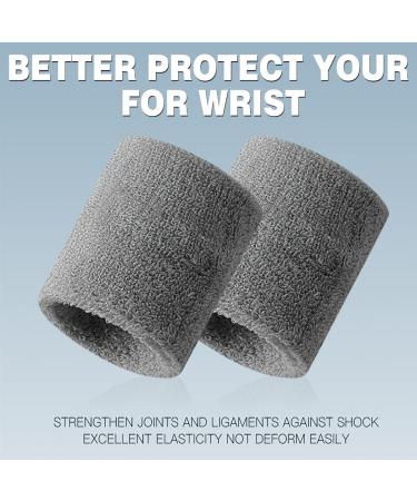 BEACE Sweatbands - Moisture Wicking Wristband for Men & Women | Ideal for Tennis, Basketball, Running, Gym | Black/White/Gray - Buy Online on GoSupps.com