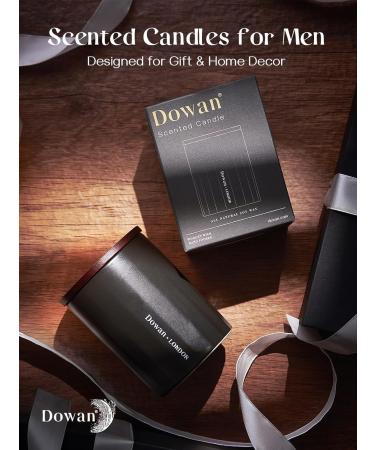 DOWAN 8oz Black Ceramic Jar Scented Candle - Rich Lavender Woods Wood Wick 45+ Hours - Non-Toxic Decor for Men's Cave & Bedroom - Buy Online on GoSupps.com