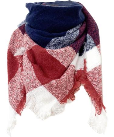 Hanxiulin Ladies Cotton Triangular Scarf - Soft Wrap Winter Scarf Multi-Purpose Neck Cloth for Women Marine Print - Buy Online on GoSupps.com