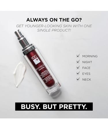 IDC Dermo Express Crystal Cream | Brightening Face Serum | Hydrates Brightens Evens Skin Tone | Perfect for Day and Night | Uneven Skin with Dark Spots | 30mL / 1 fl. oz - Buy Online on GoSupps.com
