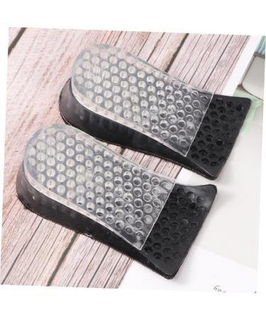 FOMIYES Silicone Shoe Lifts for Men & Women - Comfortable Insoles for Height Increase & Support - Perfect Plantar Support Inserts - Black Half Pad - Buy Online on GoSupps.com