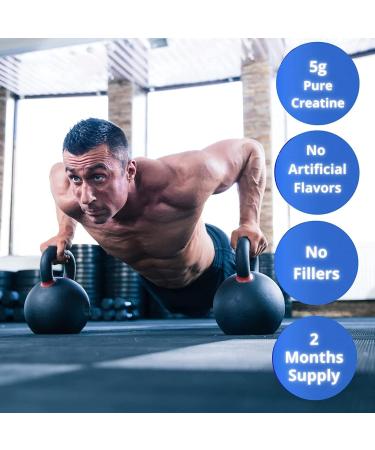 Gaspari Nutrition Pure Creatine Monohydrate 5g of Pure Creatine Boost Muscle and Size (Unflavored 60 Servings) - Buy Online on GoSupps.com