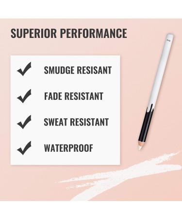 12 Pieces Waterproof White Eyeliner Pencil Set - Hypoallergenic Soft Marker for Natural Matte Finish | Perfect for Eye Makeup - Buy Online on GoSupps.com