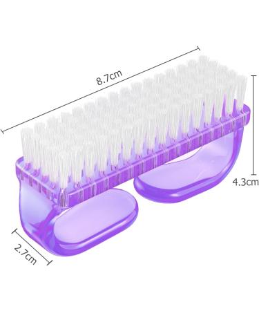 Handle Grip Nail Brush Larbois Hand Fingernail Brush Cleaner Scrubbing Kit Pedicure for Toes and Nails Men Women (4 Pack) (Color-6) - Buy Online on GoSupps.com