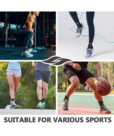 Professional Ankle Support Brace 2 Pack Breathable Plantar Fasciitis Socks Anti-Slip Ankle Compression Sleeve Socks for Joint Pain Ligament Damage Sprained Ankle Achilles Tendonitis Sports XL Black(Pair) - Buy Online on GoSupps.com