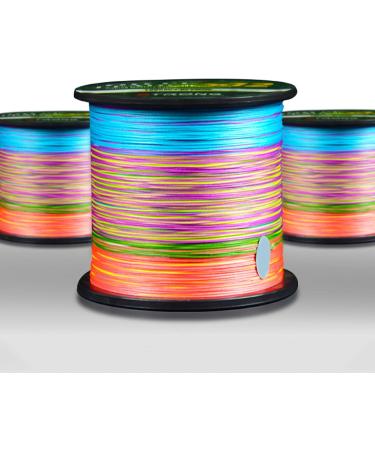 Buy L Server Braided Fishing Line 500m/1000m - 12-Fold Anti-Bite 100% PE Colorful Sea Angel Cord (12.6-81kg) - Buy Online on GoSupps.com