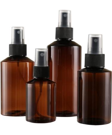 TIANZD 6 Pieces Empty 100 ml Brown PET Plastic Fine Mist Pump Spray Bottles with Black Sprayer for Cosmetic Perfume Water Travel Portable Containers Refillable 1x Funnel 100ml - Buy Online on GoSupps.com