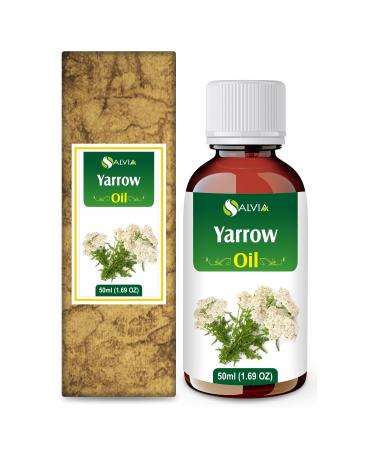 Yarrow Essential Oil (Achillea millefolium) Pure & Natural - Undiluted Uncut Premium Oil -Therapeutic Grade (50 ml (1.69 Fl Oz))