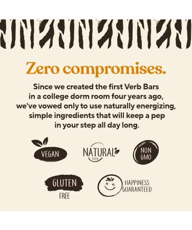 Verb Variety Pack - 15 Caffeinated Energy Bars in 3 Flavors - Vegan & Gluten-Free Nutrition Bars with Organic Green Tea - Low Sugar & 90-Calorie Snacks (Pack of 15) - Buy Online on GoSupps.com