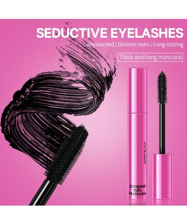 Mascara for Curled Eyelashes High Definition Mascara for Defined Waterproof Clean Volume Mascara10ml Curling Wand Mascara for Straight Eyelashes Create Naturally Plump SmudgeProof Eye Makeup - Buy Online on GoSupps.com